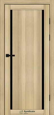 SD-PVC-112 Дуб золотистий скло чорне